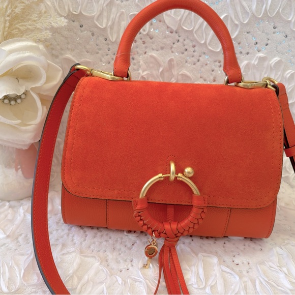 NWT SEE BY CHLOE Joan Hobo bag in Gypsy Orange - Picture 3 of 10
